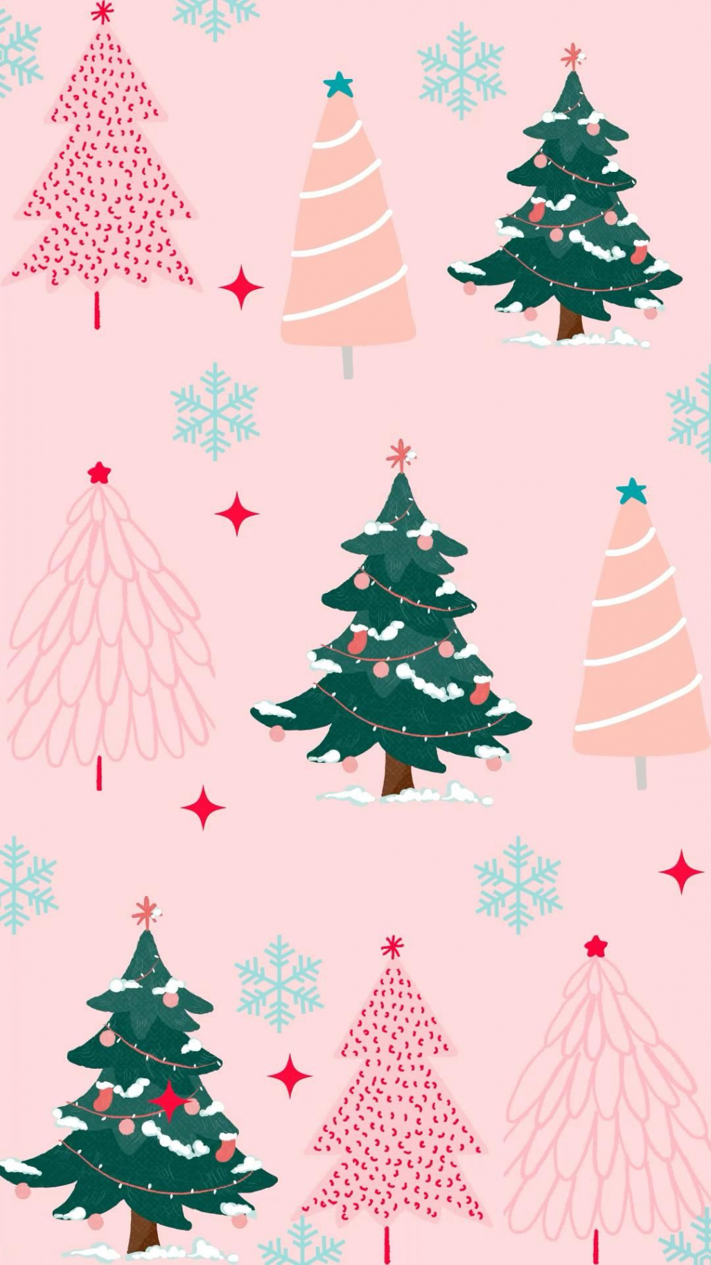 A Very Pink Christmas Phone Wallpapers  Christmas wallpaper ipad