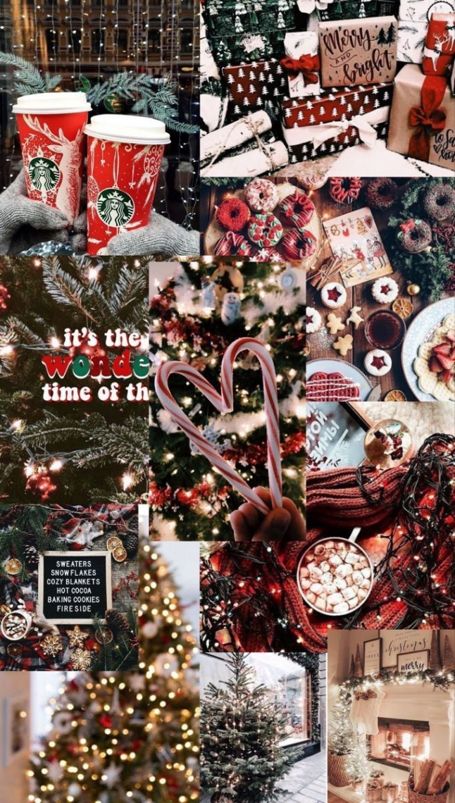 Aesthetic Christmas Wallpaper  Christmas collage, Christmas phone