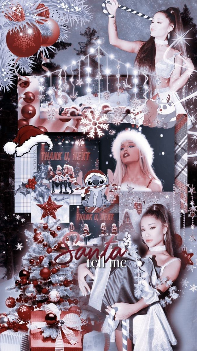❄️💞Ariana vánoční tapeta💞❄️  Ariana grande wallpaper