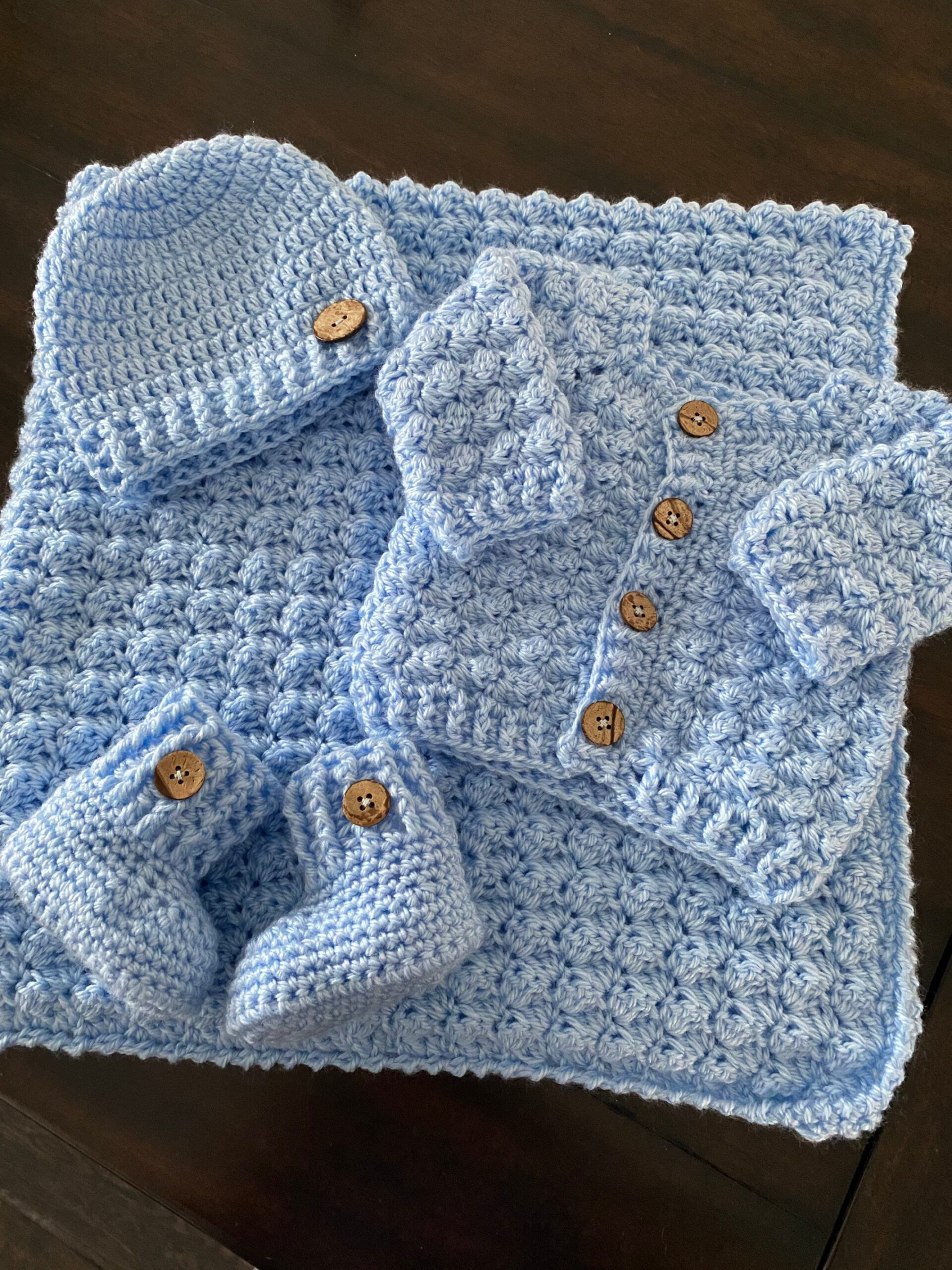 Baby Coming Home Outfit Crochet Baby Layette Gift Set for Baby