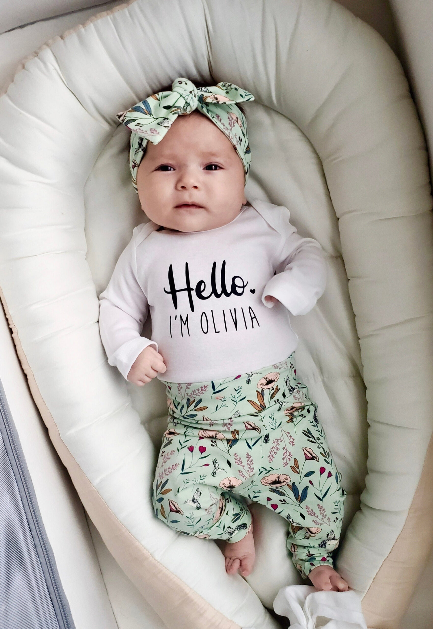 Baby Girl Coming Home Outfit, Newborn Girl Coming Home Outfit, Baby Girl  Clothes, Personalized Newborn Outfit Baby Girl Outfits