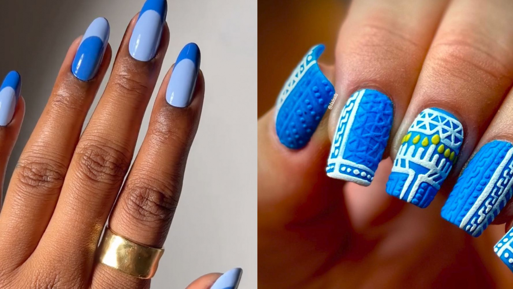 Best Hanukkah Nail Designs to Try During the Holiday 23