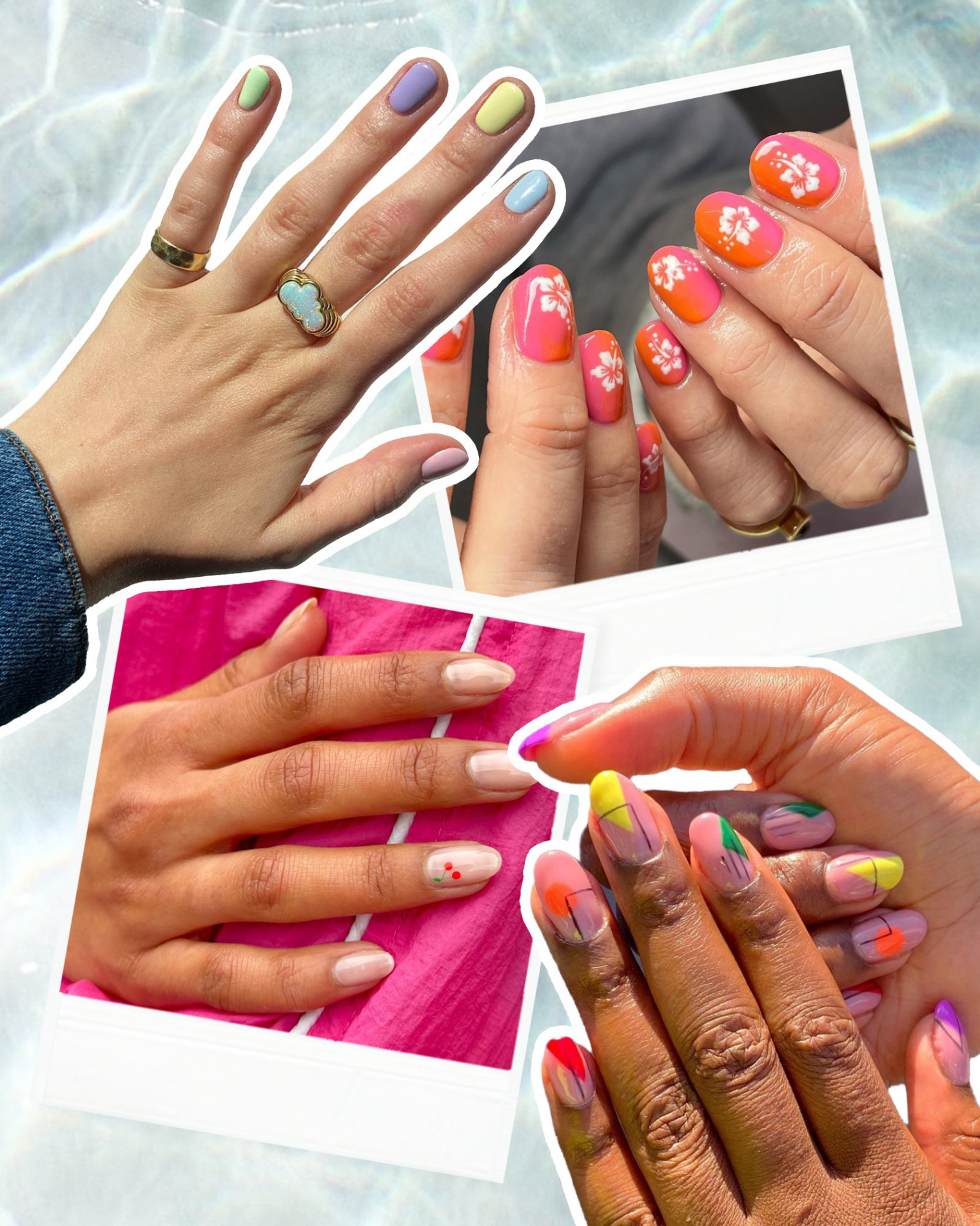 Best Summer Nail Art : From Barbie Pink To Florals And Pastel Tips