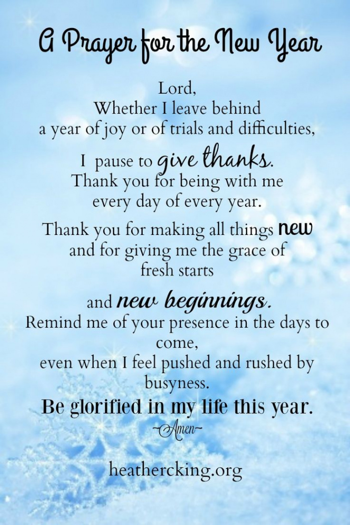 Bible Verses and a Prayer for a New Year  New years prayer, New