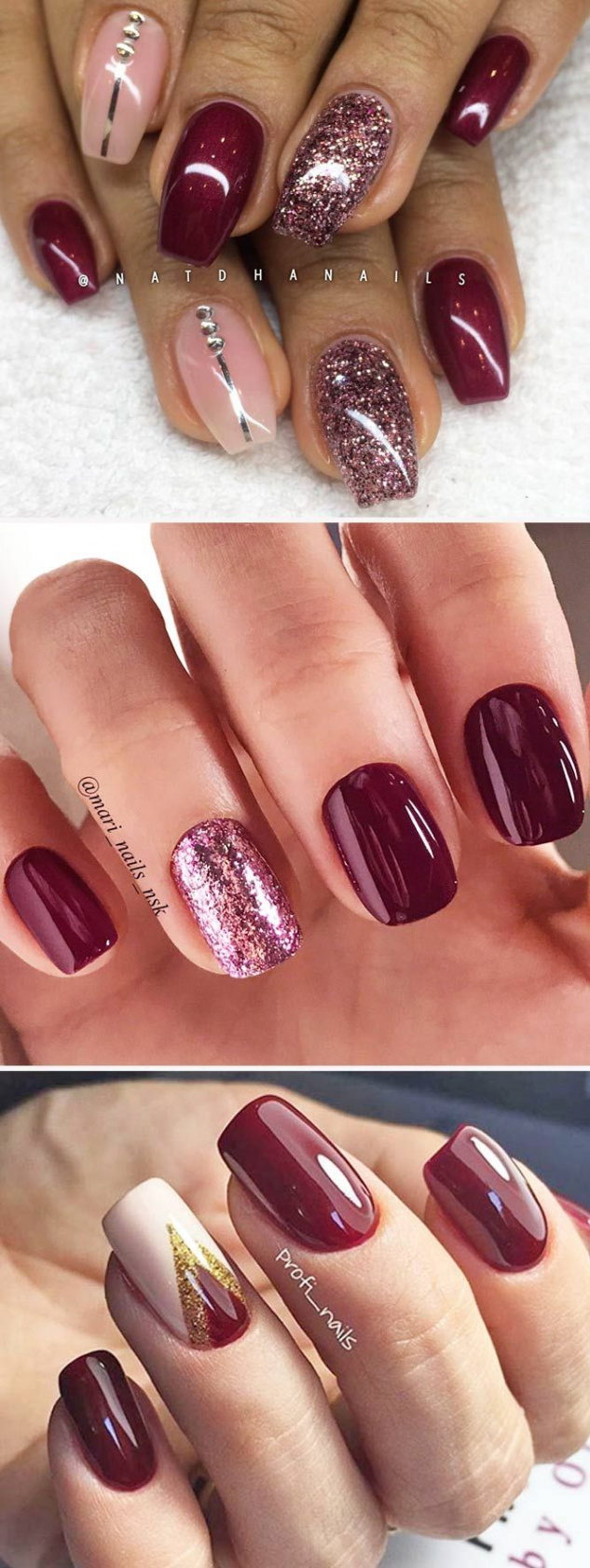 Burgundy Nails That You Will Fall In Love With  Burgundy nails