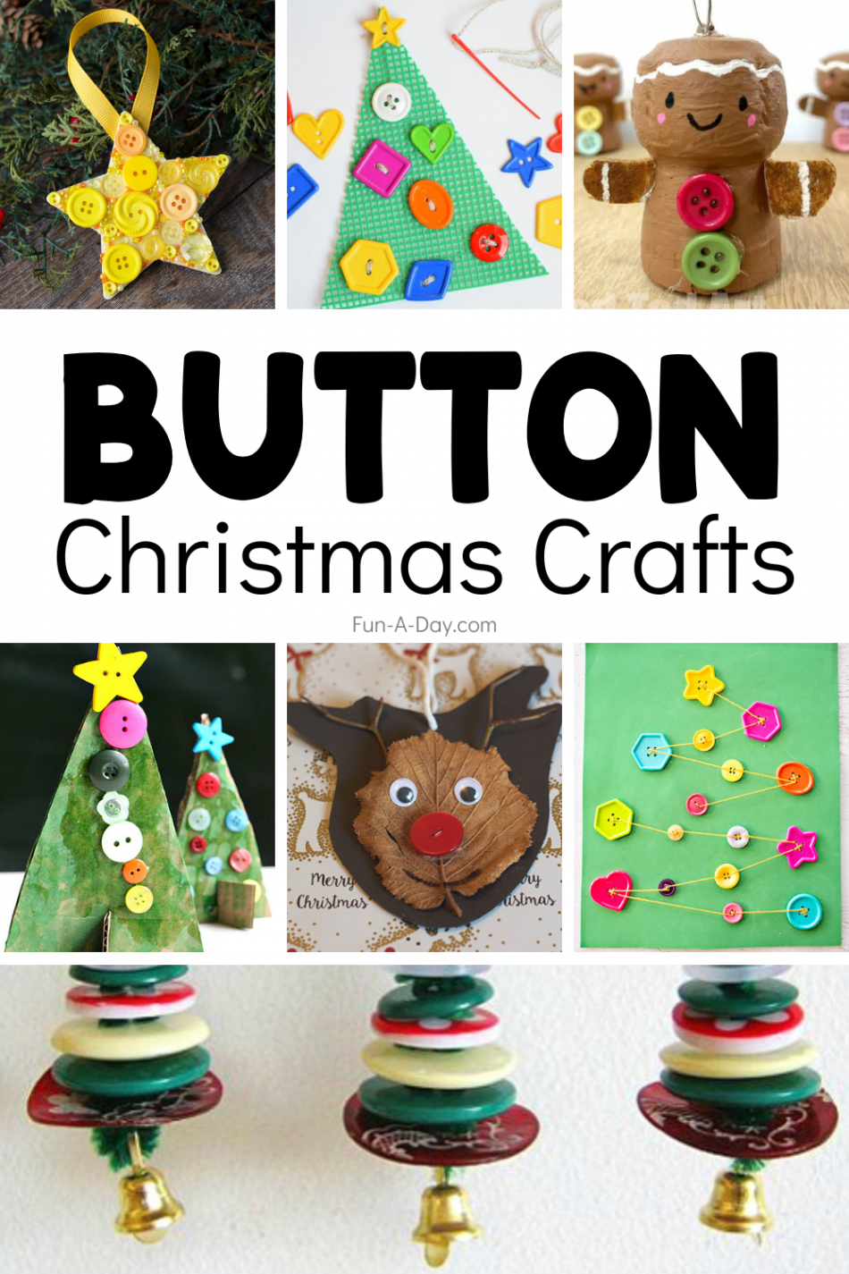 Button Christmas Crafts for Kids to Make - Fun-A-Day!