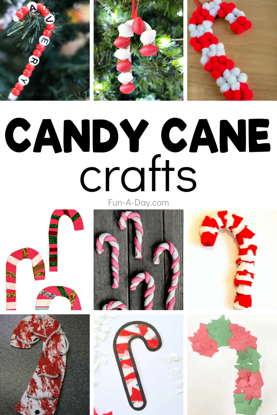 + Candy Cane Crafts and Ornaments for Kids