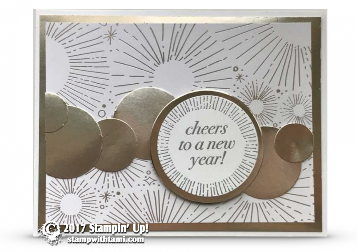 CARD: New Years Card from Cheers to the Year Stamp Part  of