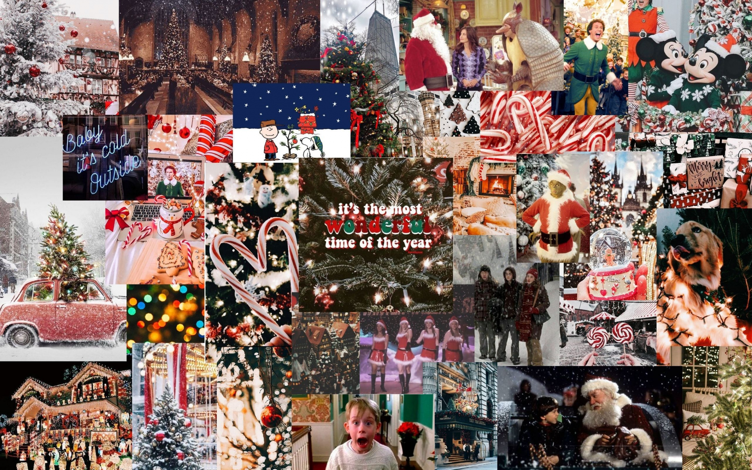 christmas collage  Christmas wallpaper ipad, Christmas desktop