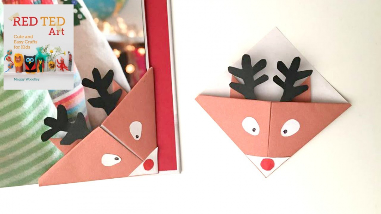 CHRISTMAS CRAFTS - Easy Reindeer Bookmarks for Christmas