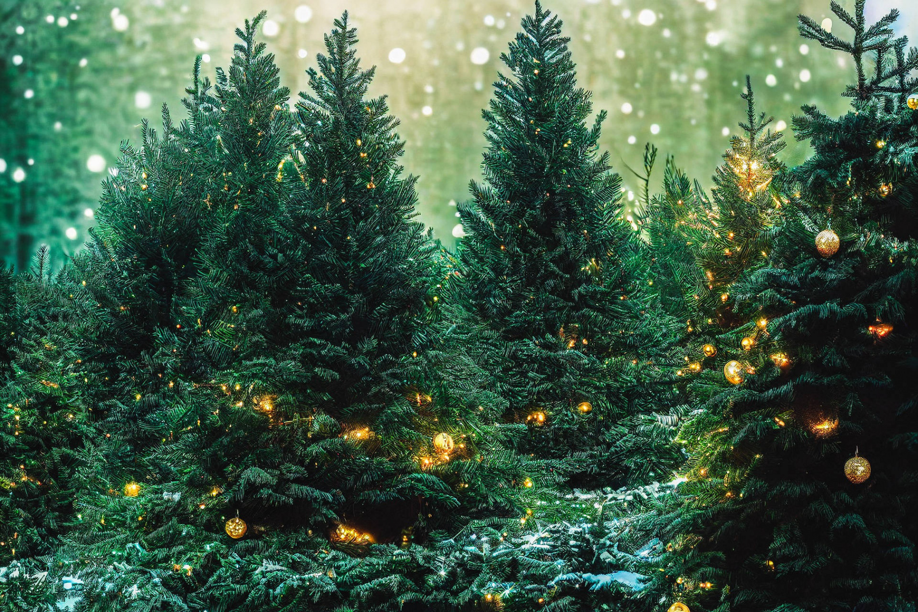 +] Christmas Forest Wallpapers  Wallpapers