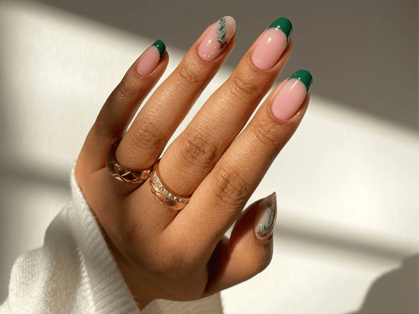 Christmas French Nail Ideas Fitting for Any Holiday Soirée