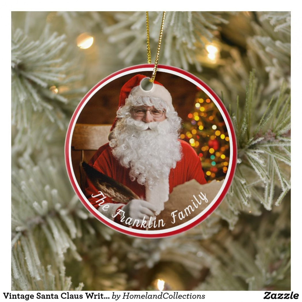 Christmas Ornaments  Zazzle  Vintage santas, Personalized