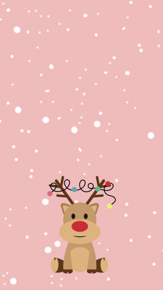 Christmas rain deer 🦌 in   Christmas wallpaper iphone cute