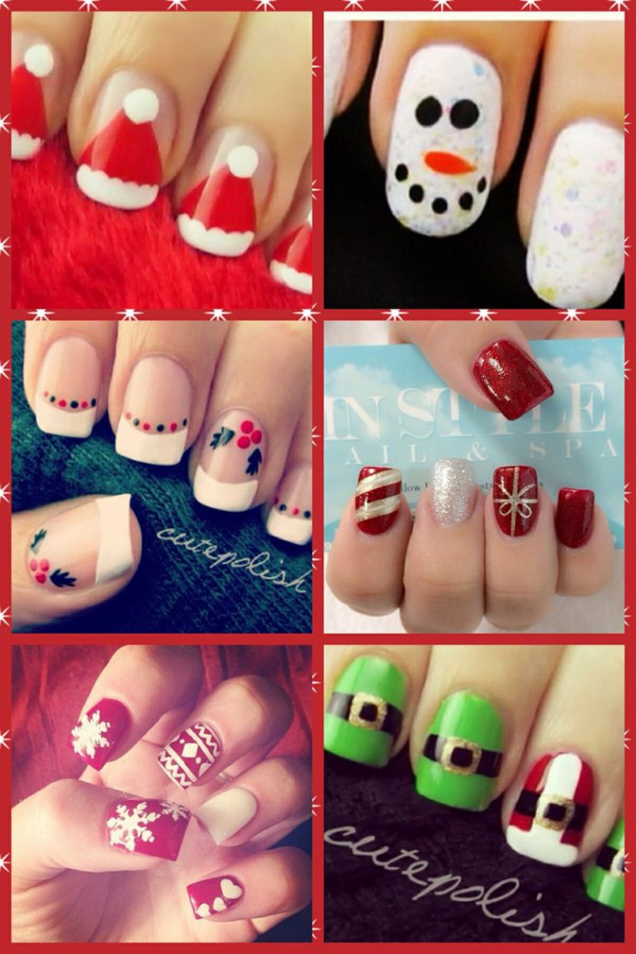 Christmas themed nail designs  Urlaub nageldesign, Nagelkunst