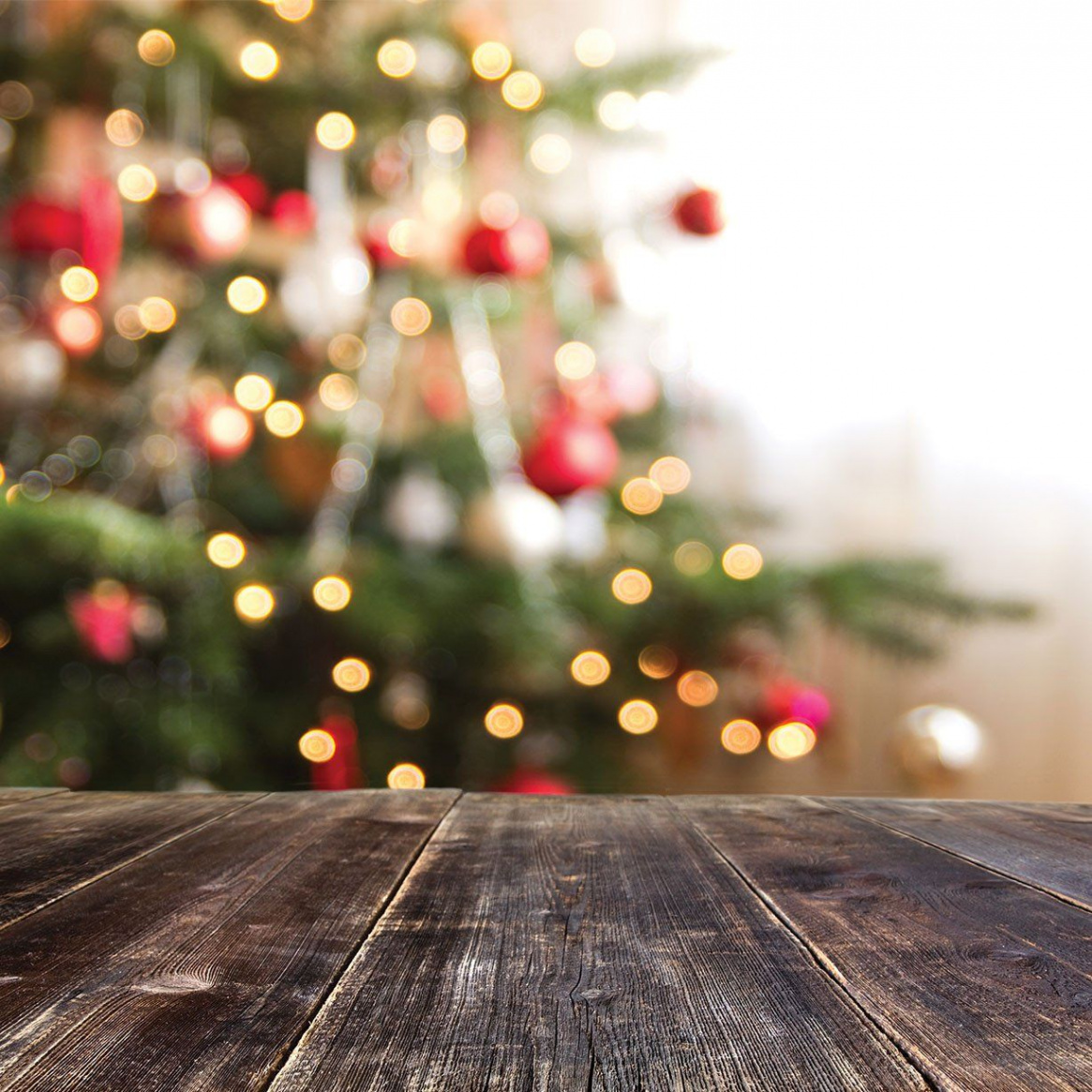 Christmas Tree Planks Photo Backdrop - PepperLu  Декорации