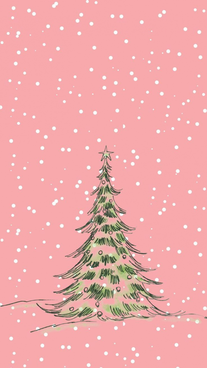 Christmas Tree Wallpaper  Christmas wallpaper iphone cute