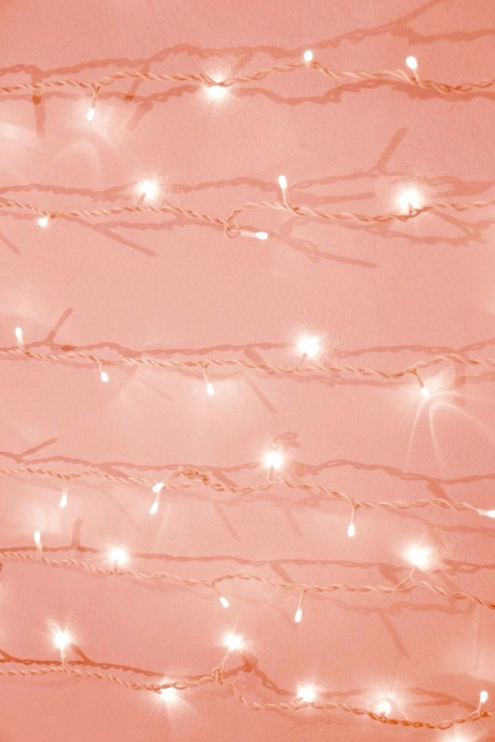 Coral Pink Christmas Lights  Christmas wallpaper backgrounds