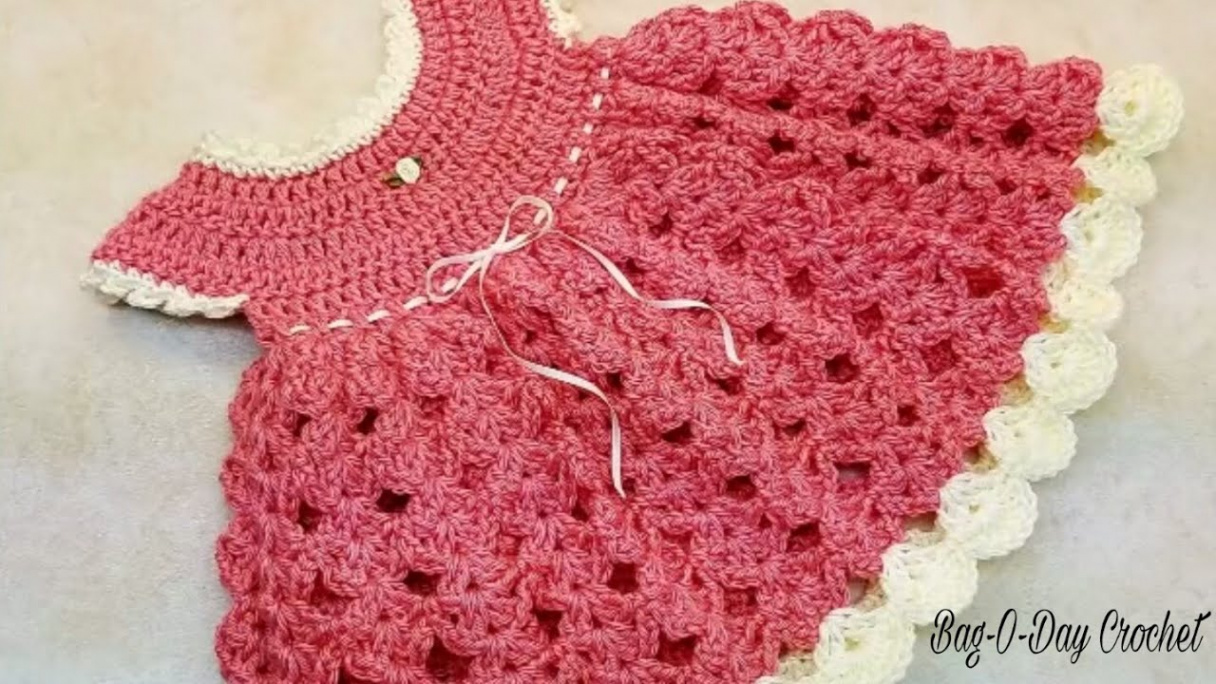 Crochet Baby Dress - months Bag O day Crochet Tutorial