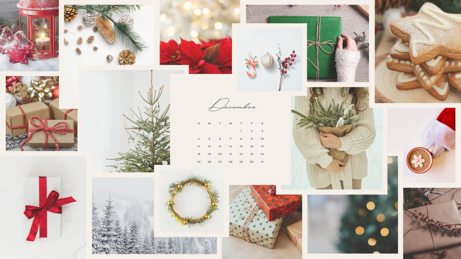 Customize + Christmas Desktop Wallpaper Templates Online - Canva