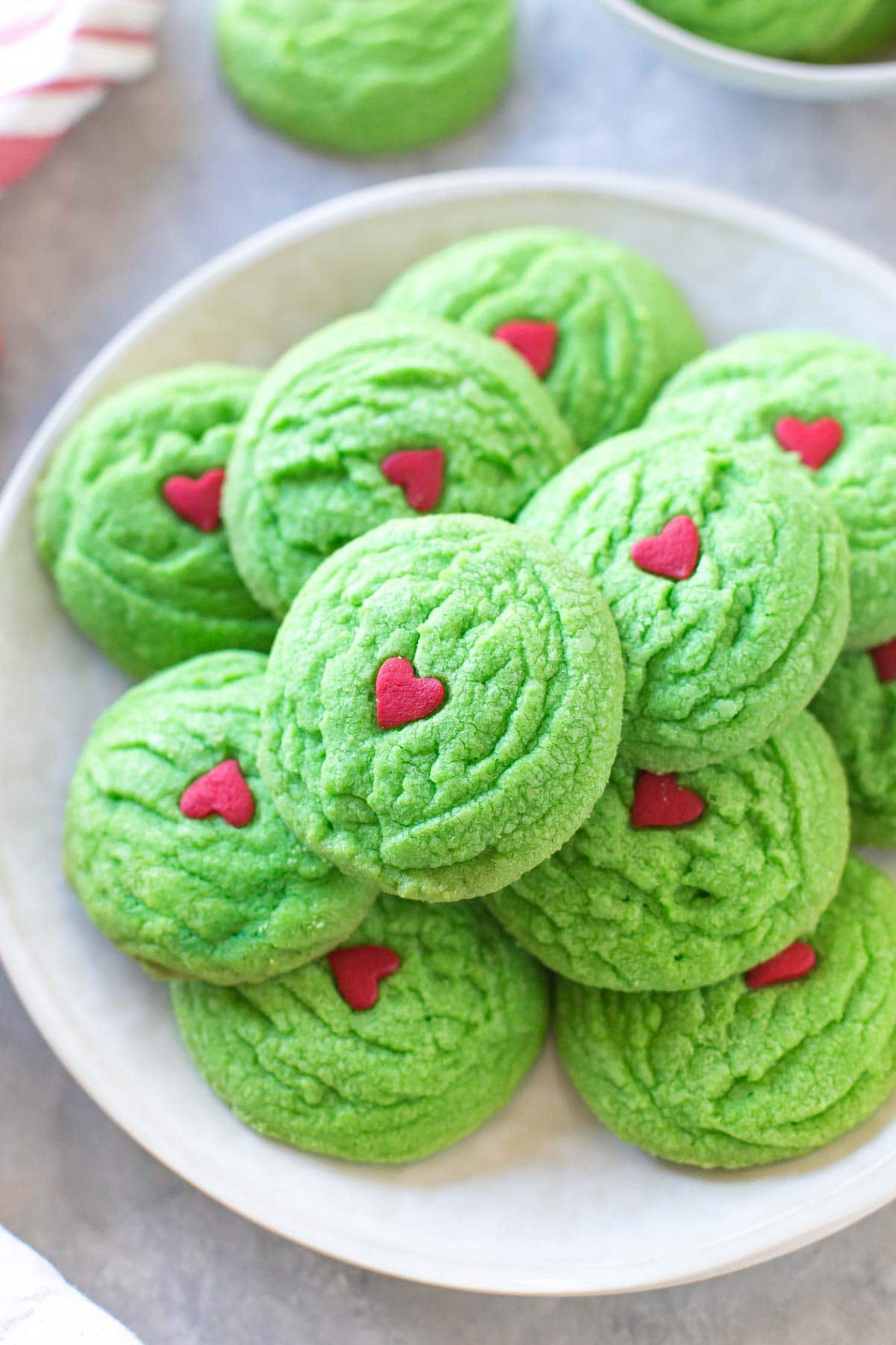 Dairy Free Grinch Cookies