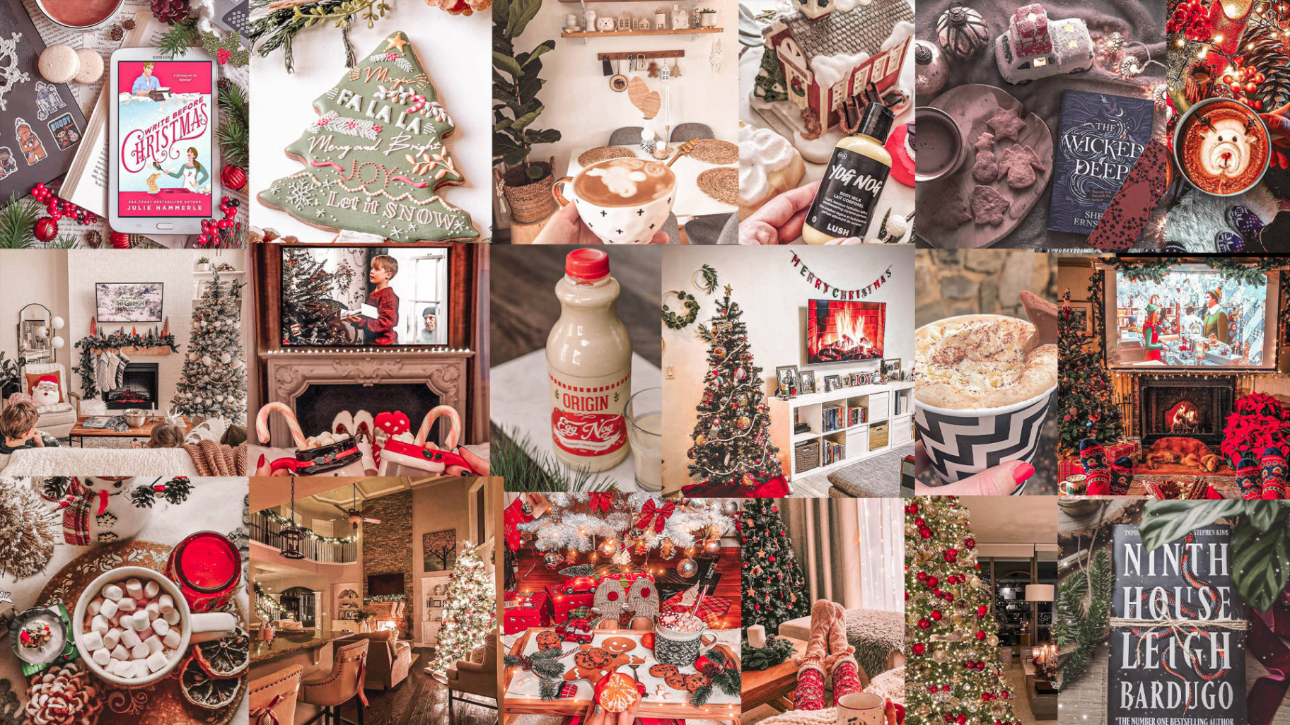 Download Aesthetic Christmas Collage Wallpaper  Wallpapers