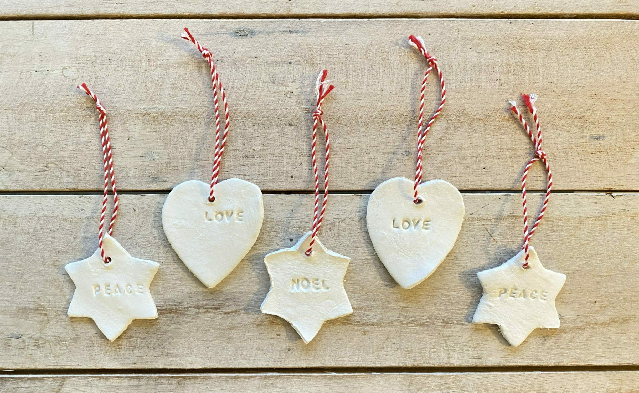 Easy air dry clay Christmas decorations - National Garden Scheme