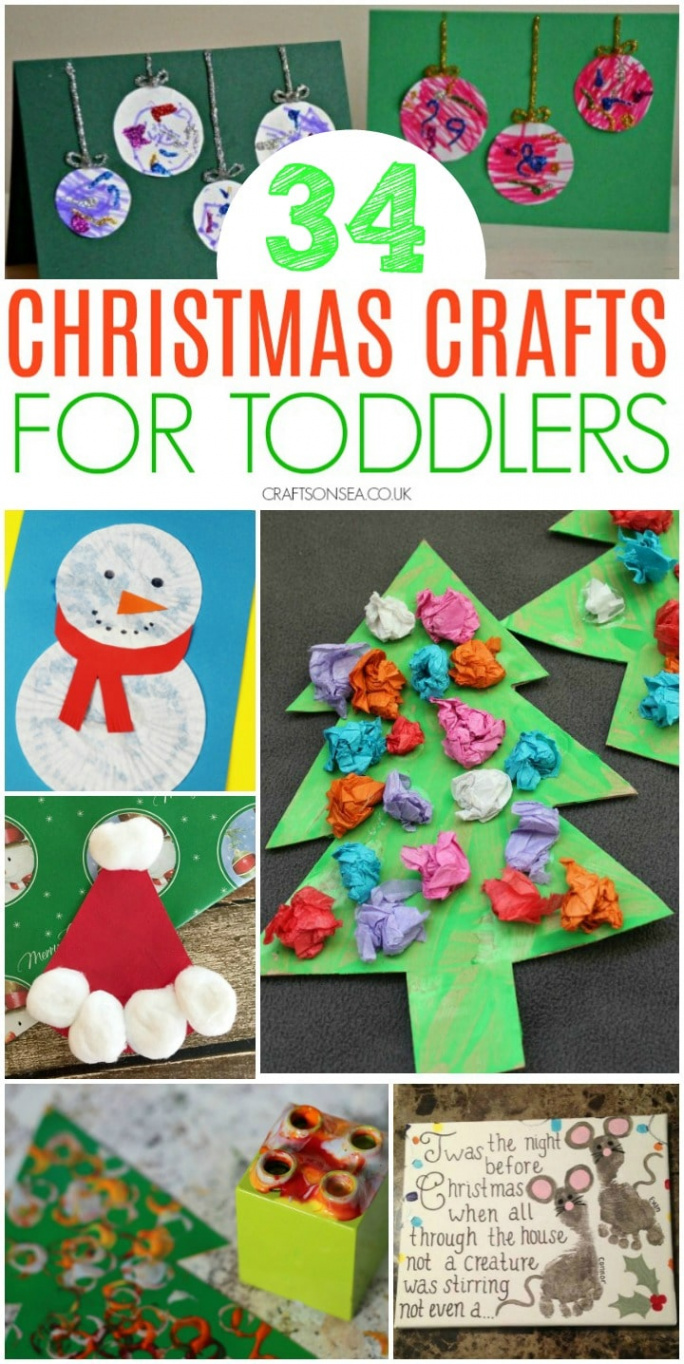 + Easy Christmas Crafts for Toddlers To Make - Crafts on Sea