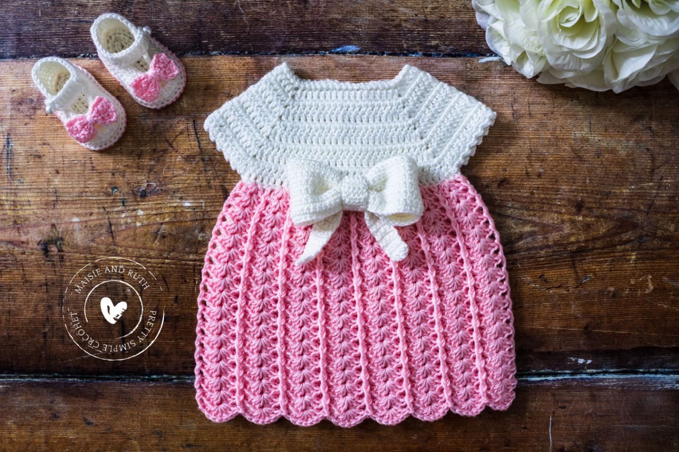 Easy Crochet Baby Dress (A Free Pattern) - Maisie and Ruth