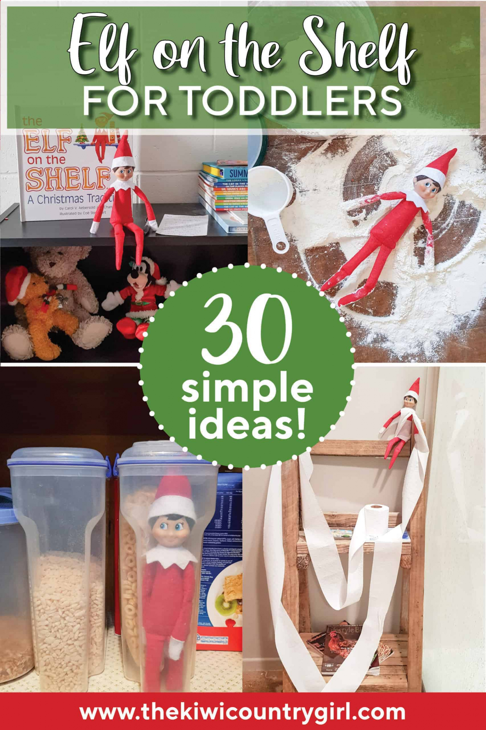 Elf on the Shelf ideas for toddlers - The Kiwi Country Girl