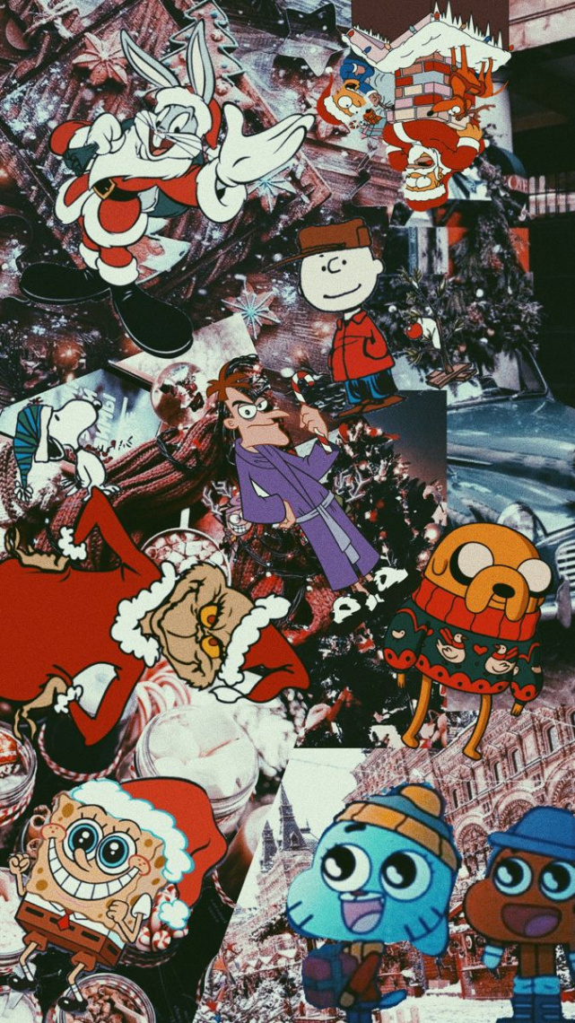 Festive Cartoon Aesthetic Wallpaper