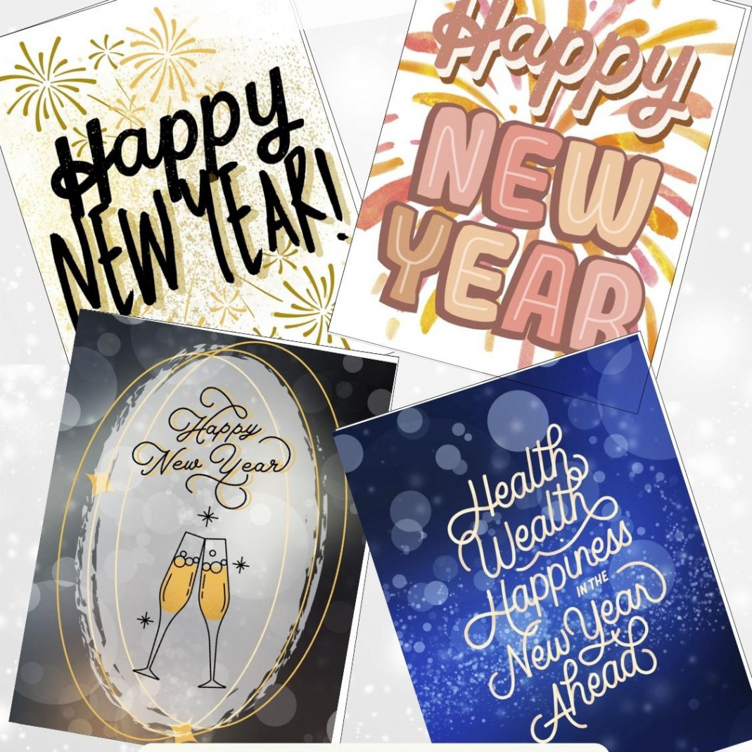 Free Printable Happy New Year Cards (for 202) – Sustain My