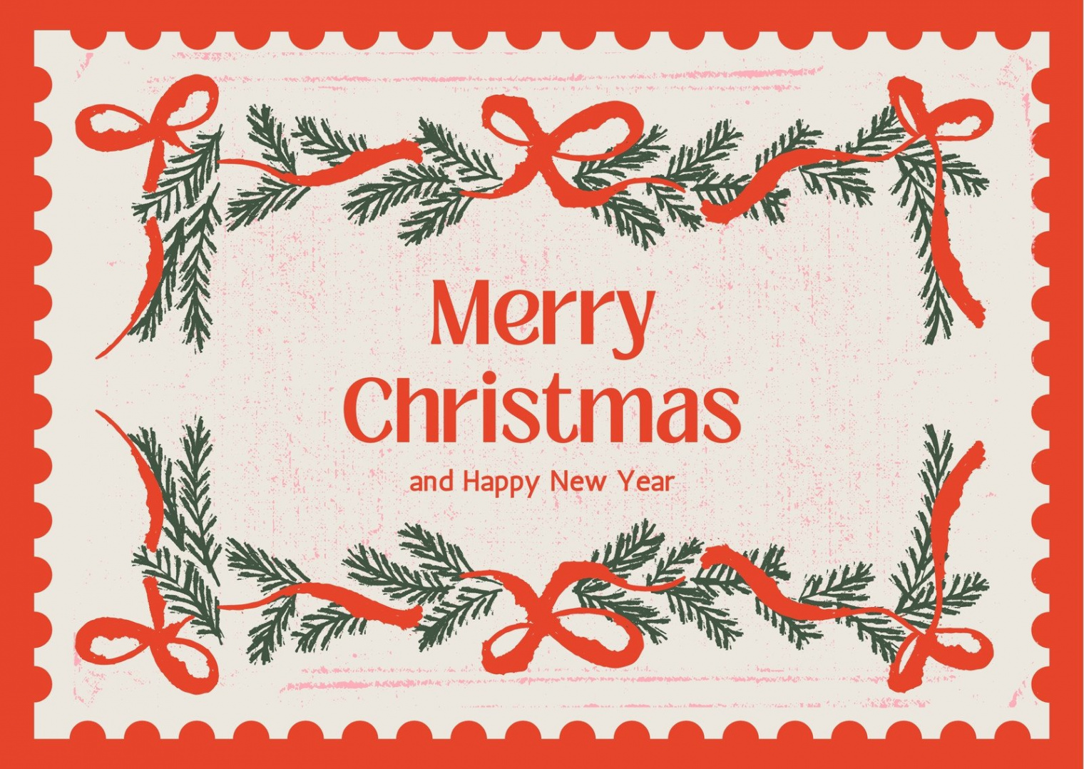 Free to edit and print vintage Christmas card templates  Canva