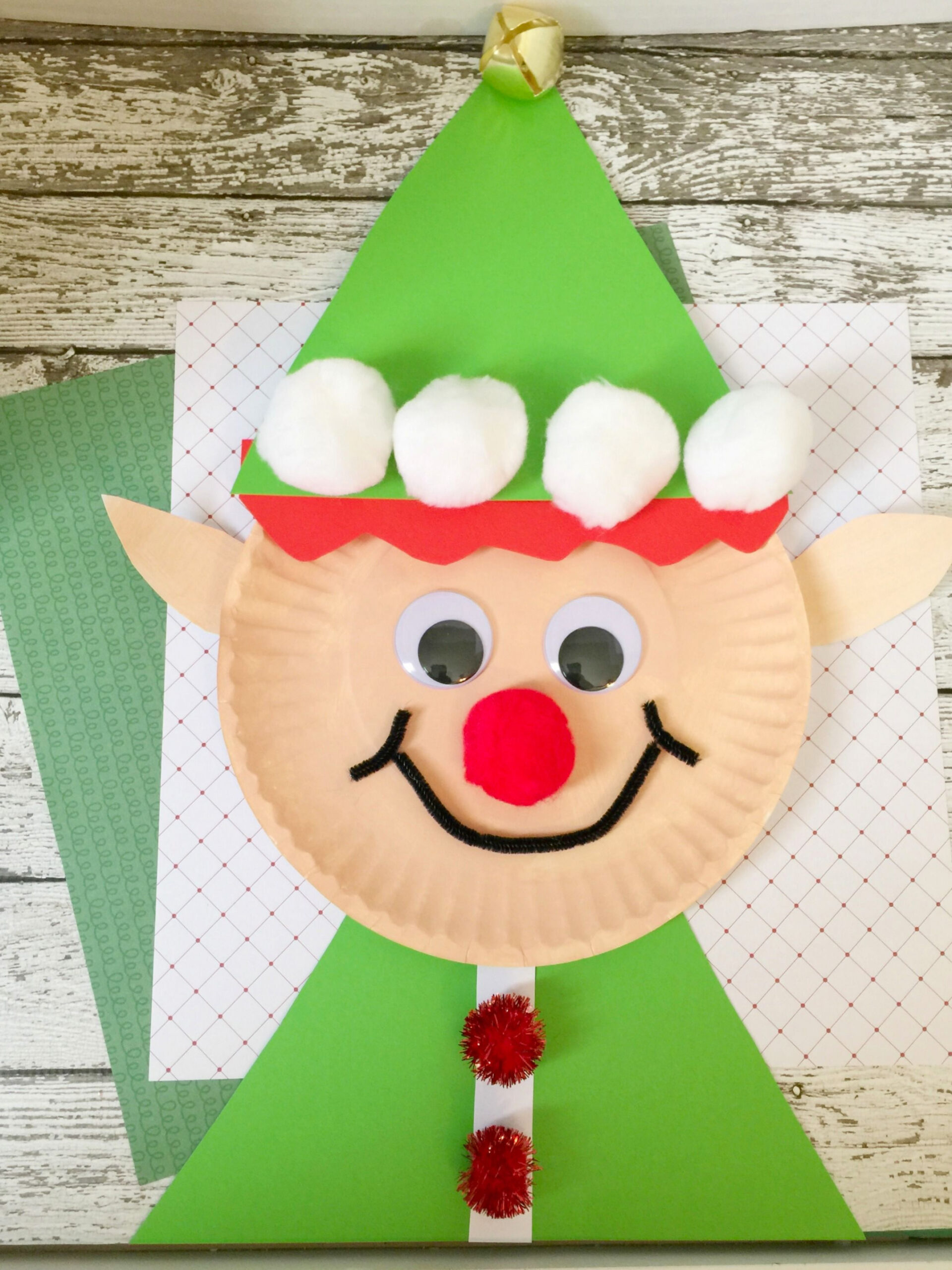 Fun Christmas Elf Craft for Toddlers and Preschool Kids