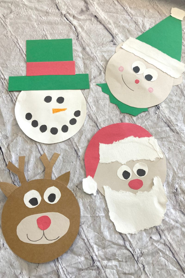 Fun Construction Paper Christmas Crafts for Kids