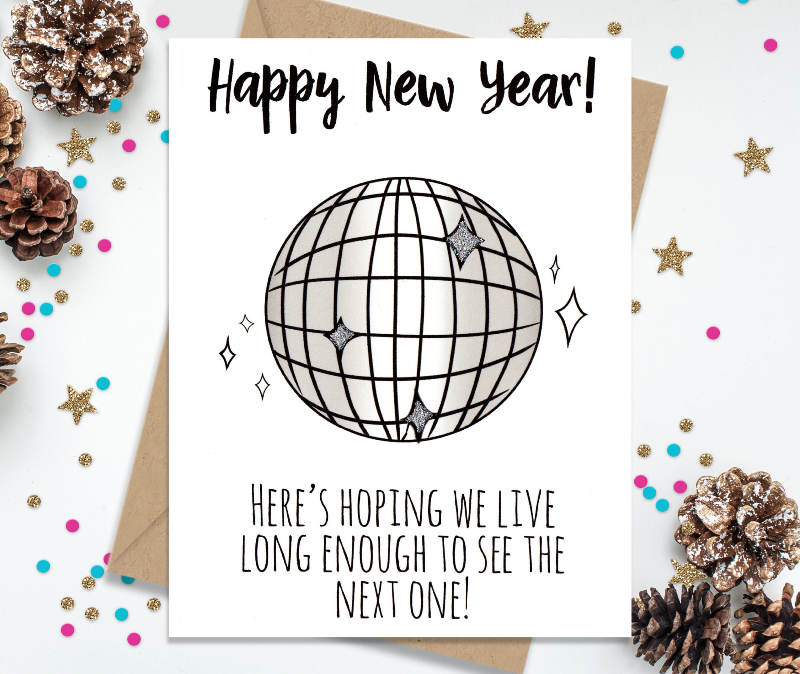 Funny New Years Card - Happy New Year! - Holiday New Years Card