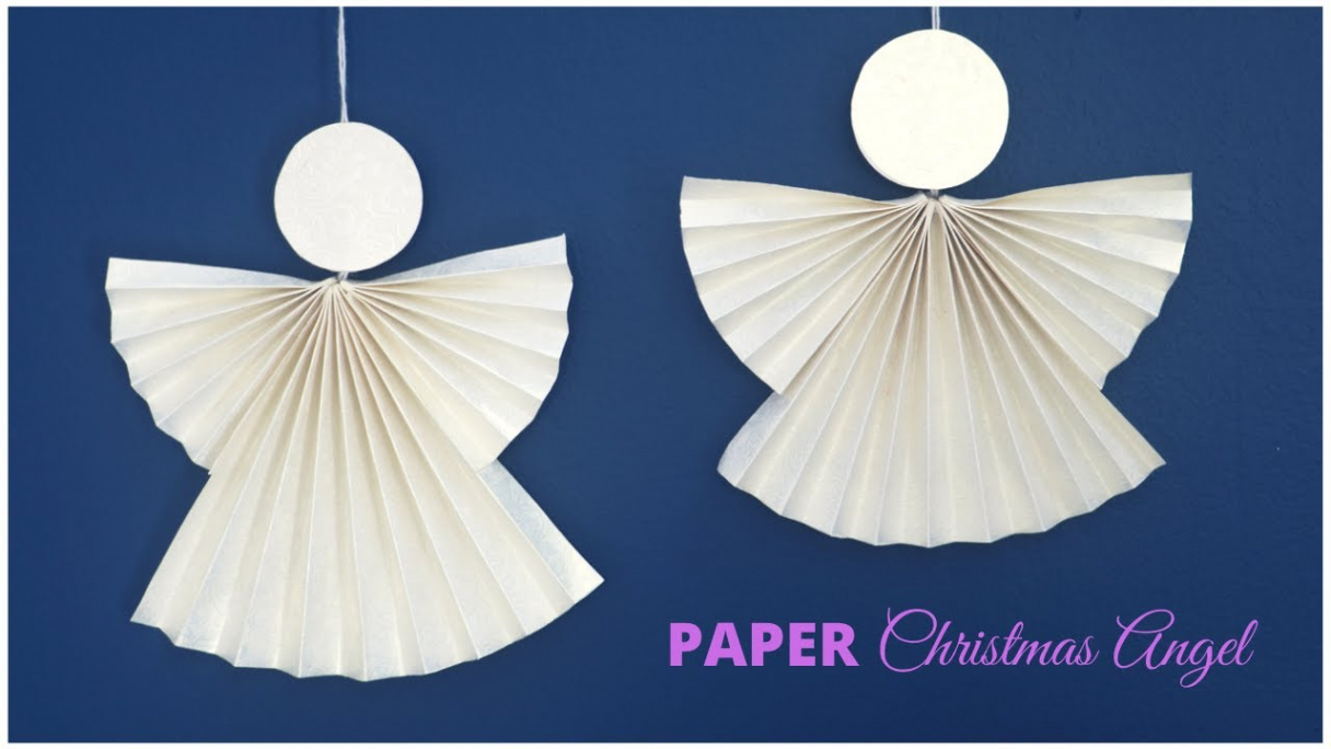 How To Make Paper Christmas Angel Craft