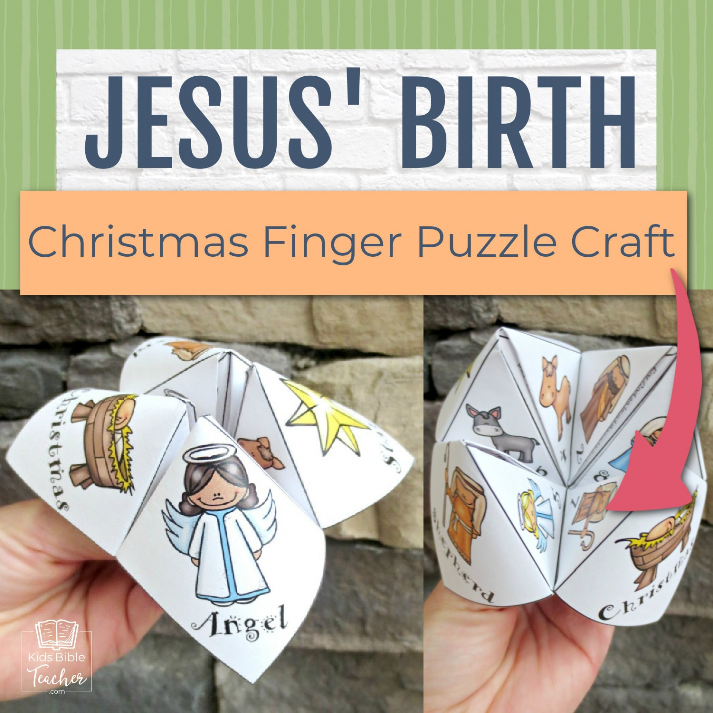 Jesus Birth Bible Craft Activity, Christmas Church Sunday School