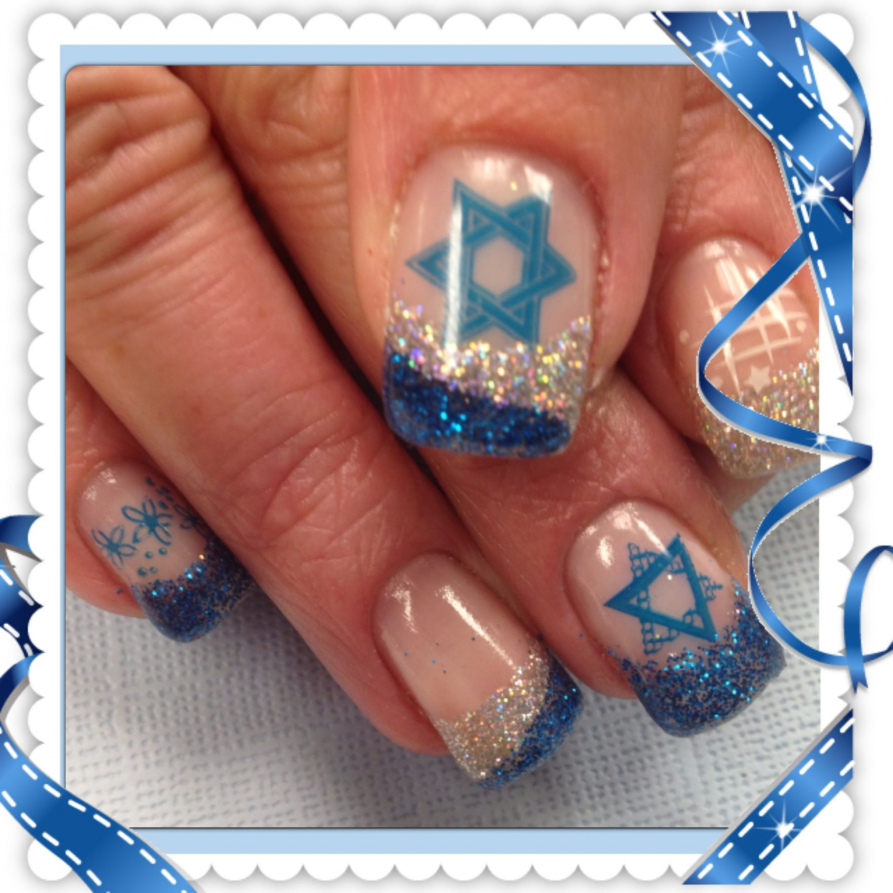 Jewish holiday  Holiday nails, Beautiful nail designs, Christmas