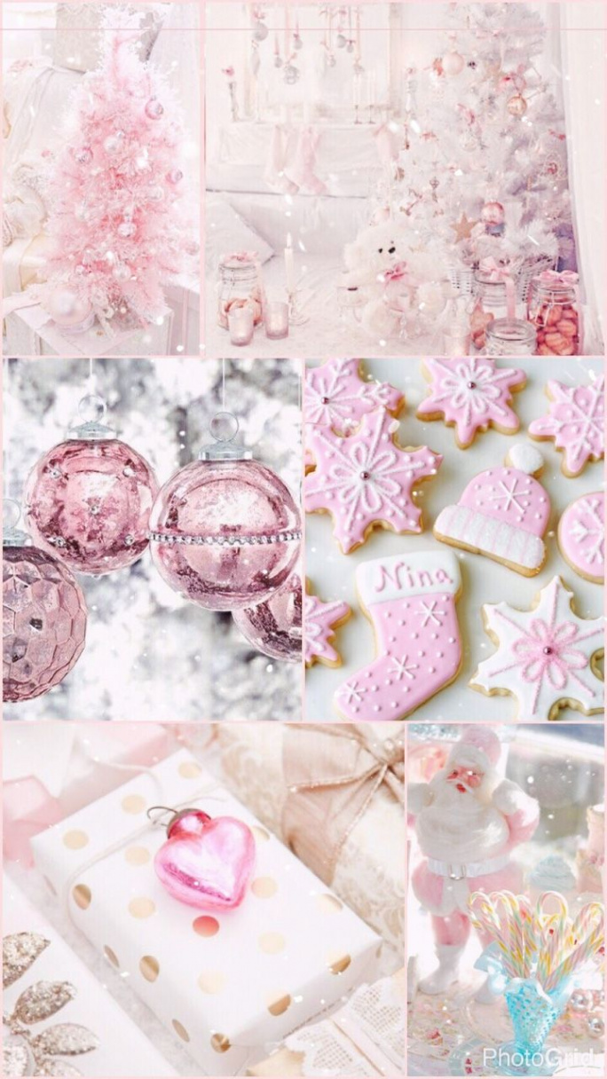 Kawaii wallpapers page  Christmas wallpaper, Pink christmas, Cute