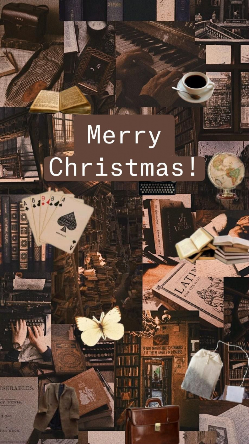 Merry Christmas!  Dark academia wallpaper, Academia aesthetic