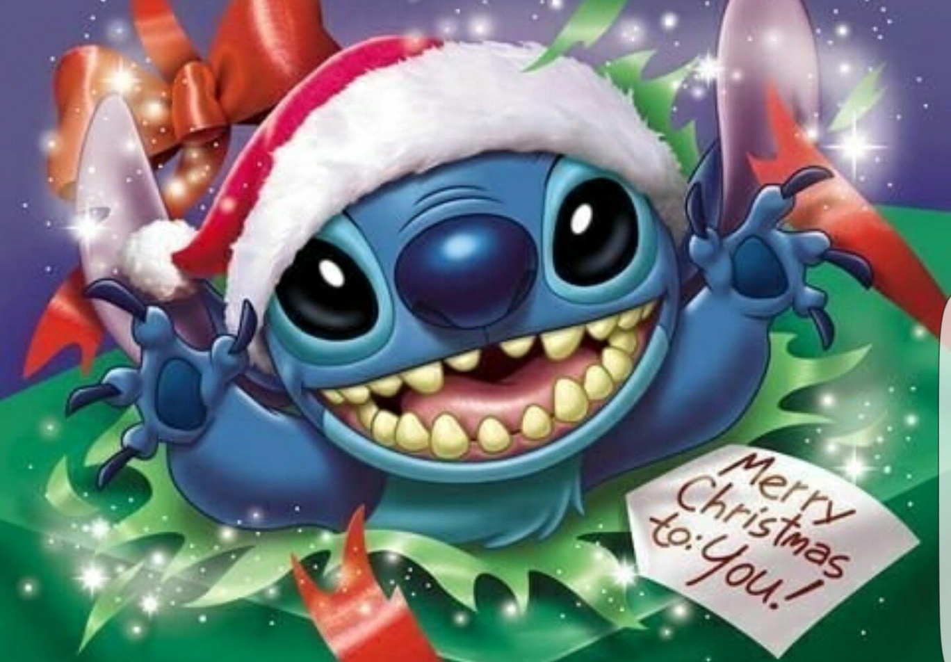 Merry Christmas Stitch  Cute christmas wallpaper, Christmas