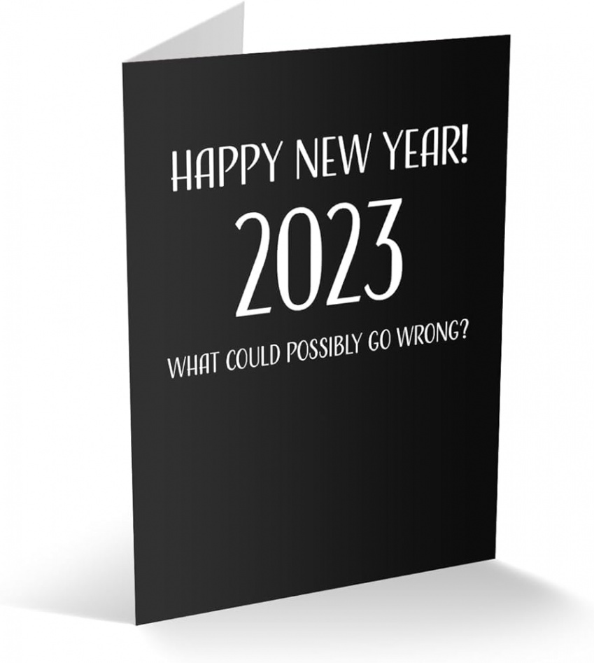 Modern Wit New Year Cards Happy New Years   Holiday Cards with  Envelopes ." x