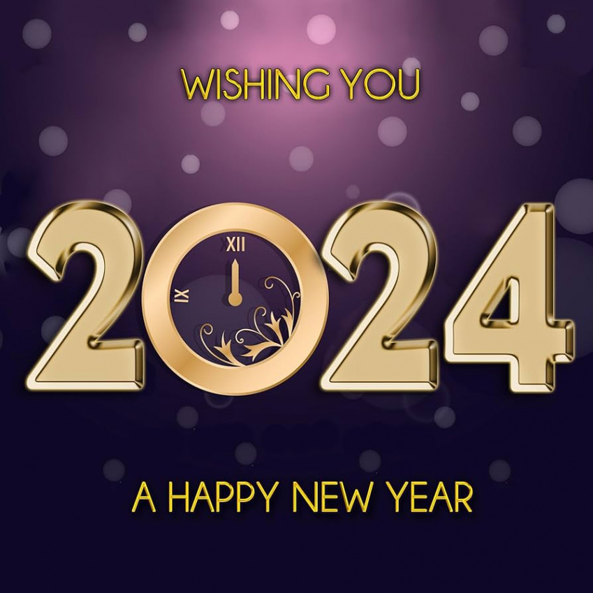 New Year  Card (Wishing You) : Amazon.co