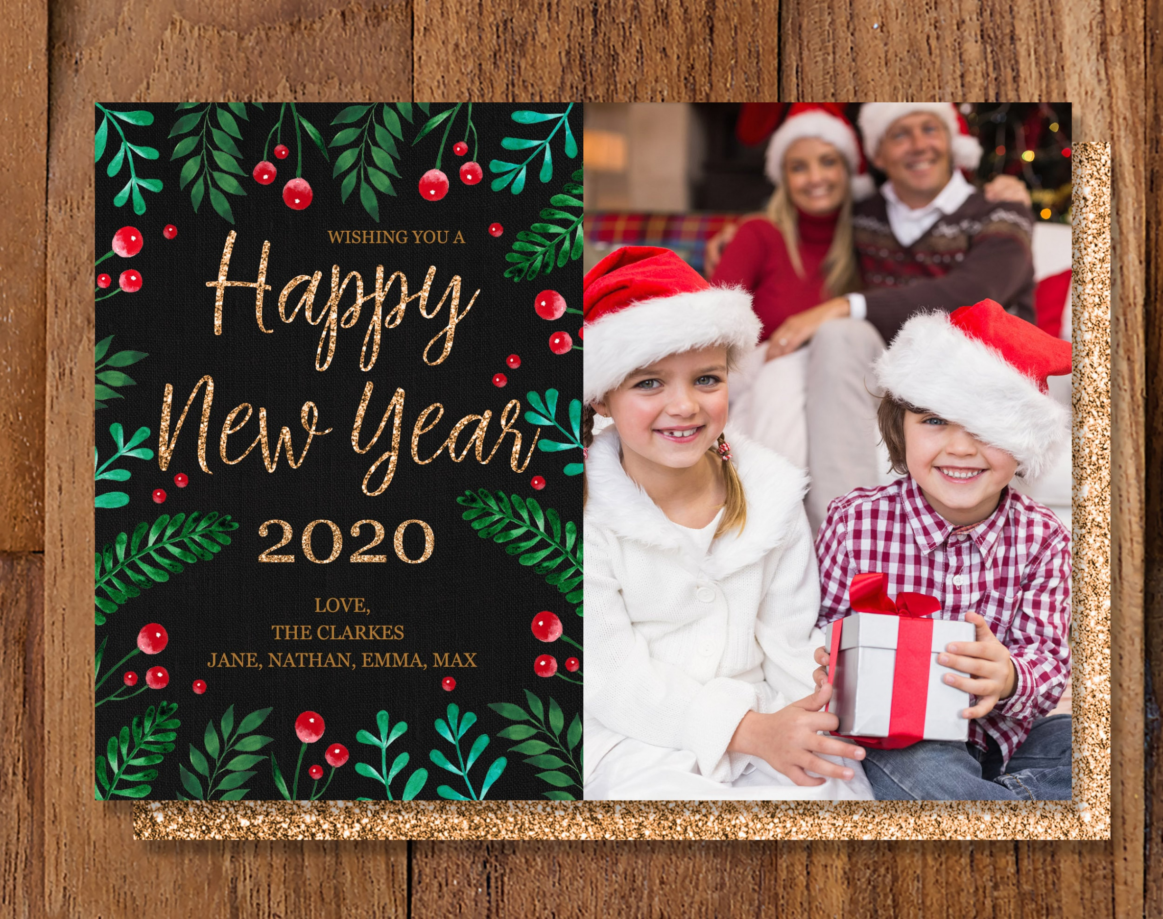 New Years Digital Greeting Card Photo New Years Card Happy New