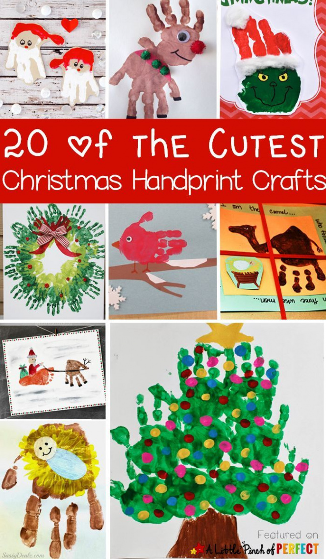 of the Cutest Christmas Handprint Crafts for Kids - A Little