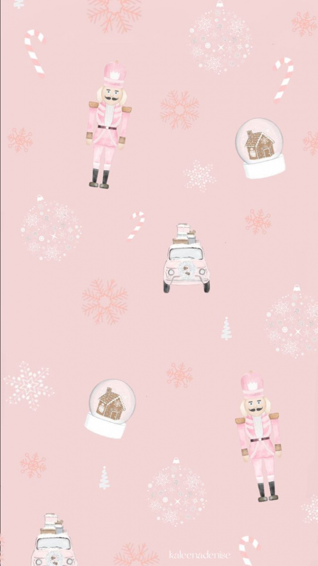 pink christmas wallpaper  Christmas wallpaper ipad, Pink
