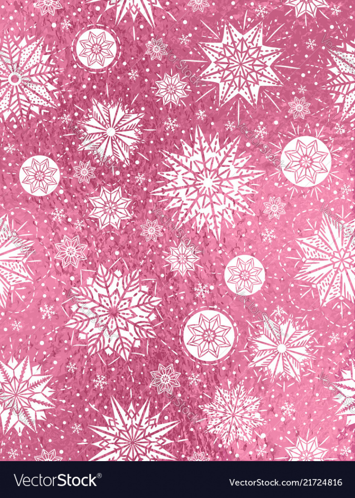 Pink glitter christmas background Royalty Free Vector Image