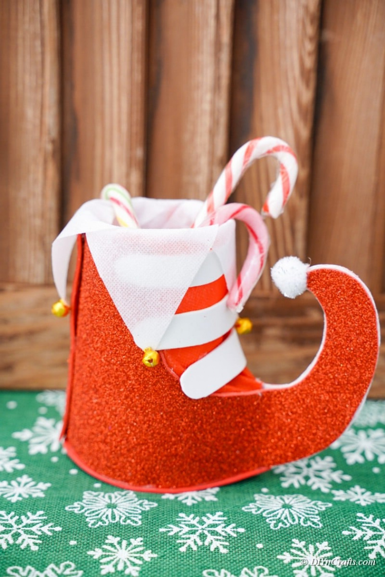 Plastic Bottle Santa Boots Christmas Decoration - DIY & Crafts