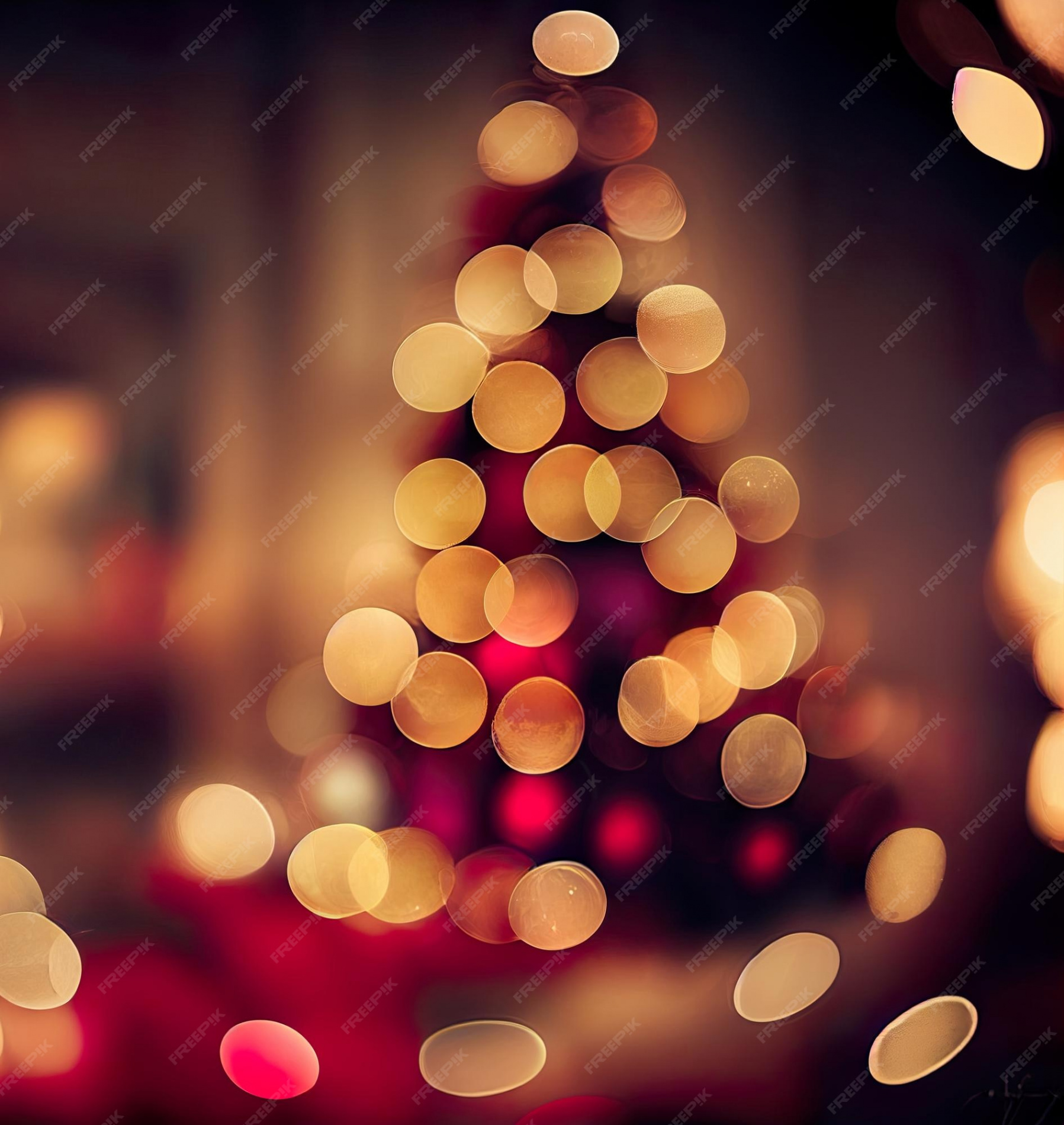 Premium Photo  Blurred christmas background with christmas tree